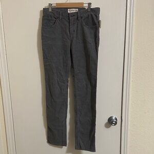 NWT Tucker and Tate Gray Pearl Corduroy Slim Leg Pants size 14